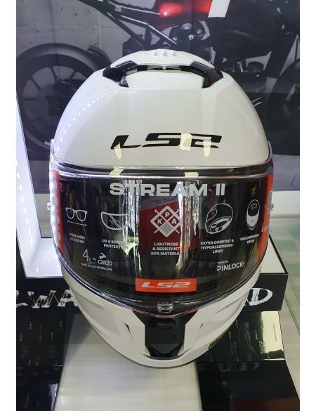 Шлем LS2 FF808 Stream 2 Solid Gloss White S 168081002S фото