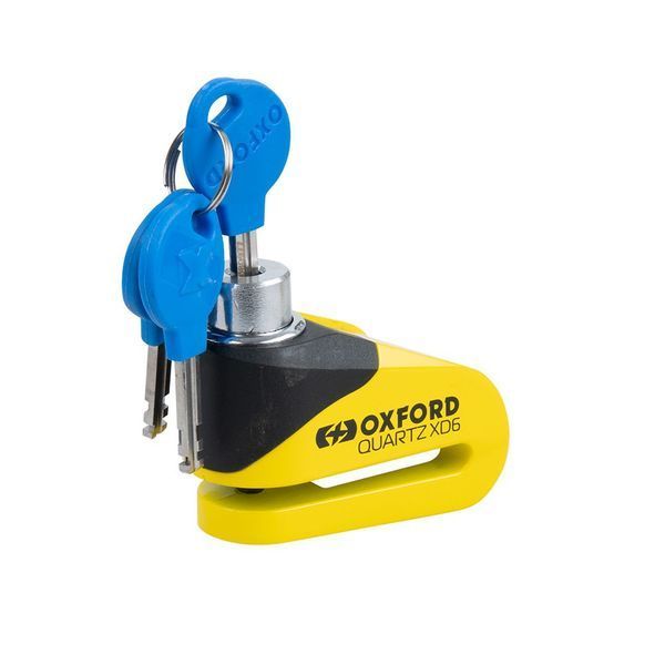 Замок Oxford Quartz XD6 Disc Lock Yellow/Black LK207 фото