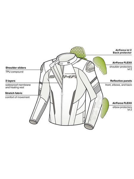 Мотокуртка Shima Solid 2.0 Fluo L 749NEWSYL фото