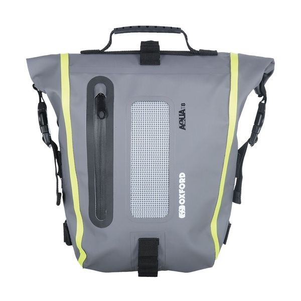 Мото сумка Oxford Aqua T8 Tail Bag - Black/Grey/Fluo OL465 фото