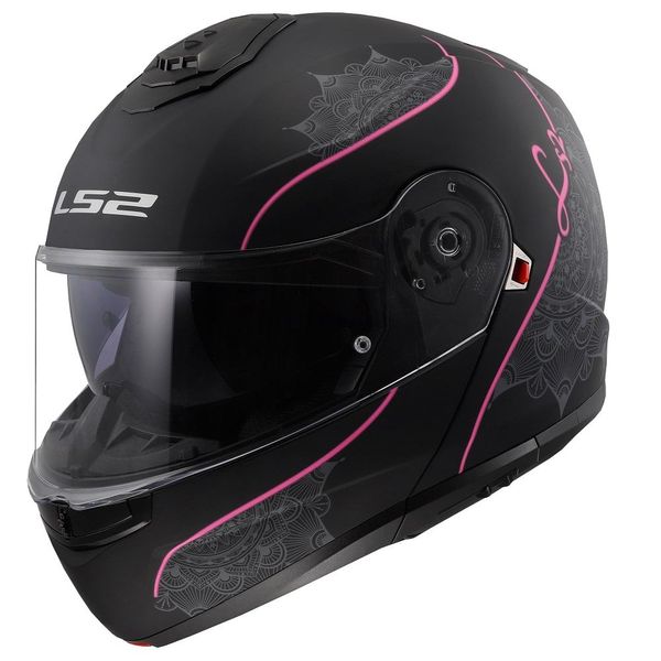 Шолом LS2 FF908 Strobe 2 Lux Matt Black Pink 3XL 5690821453XL фото