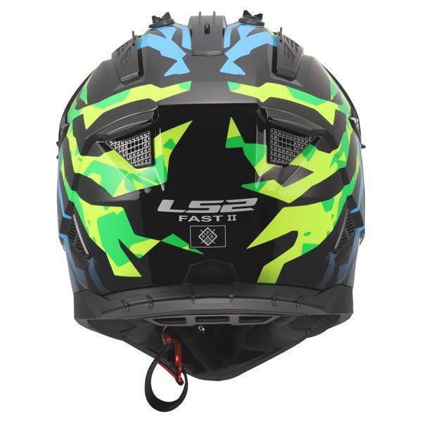Мотошлем LS2 MX708 Fast 2 Grotesk Blue Pink Green 3XL 4670823543XL фото