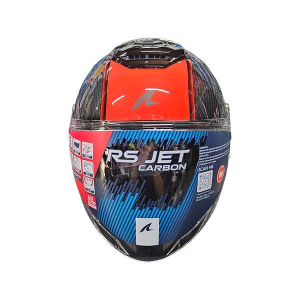 Мотошолом SHARK RS Jet Carbon Skin Red L HE8200EDRDL фото