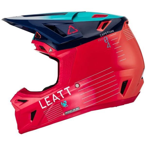 Шолом Leatt Moto 8.5 V23 Red з окулярами Velocity 5.5 1023010502 фото