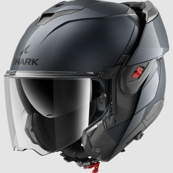 Мотошолом Shark Oxo Blank Gun Metal XL HE8700EA05XL фото