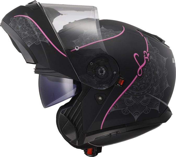 Шолом LS2 FF908 Strobe 2 Lux Matt Black Pink 3XL 5690821453XL фото