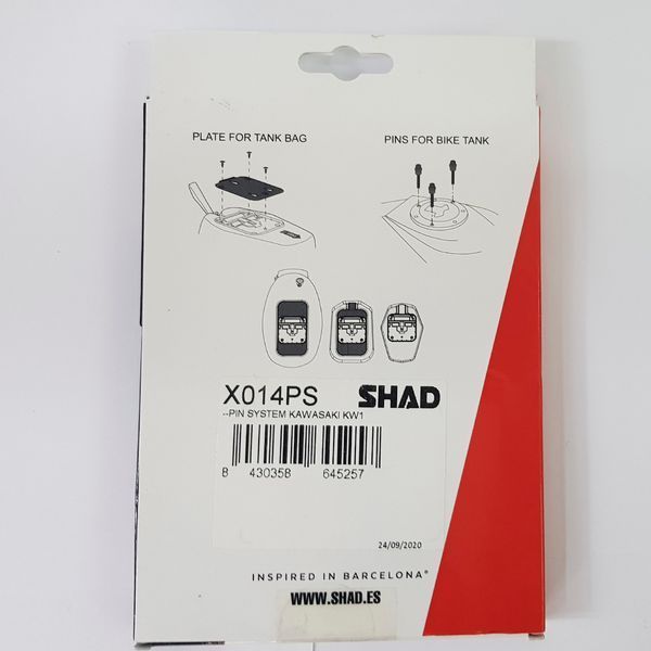 Кріплення сумки на бак KSHX014PS SHAD E16P E10P E04P для Kawasaki 000004154 фото