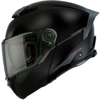 Мотошолом MT ATOM 2 SV Solid A1 Gloss Black XS 000006577_1 фото