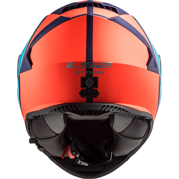 Шлем LS2 FF800 Storm Slant Matt Blue Fluo Orange XL 108002552XL фото