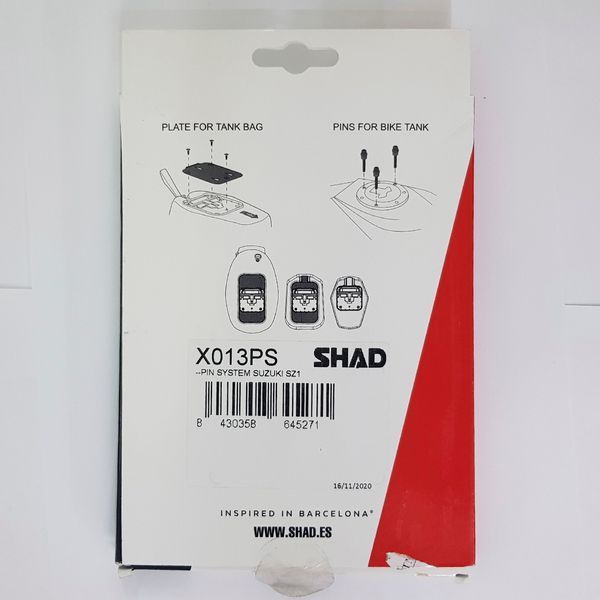 Кріплення сумки на бак KSHX013PS SHAD E16P E10P E04P для Suzuki 000004155 фото