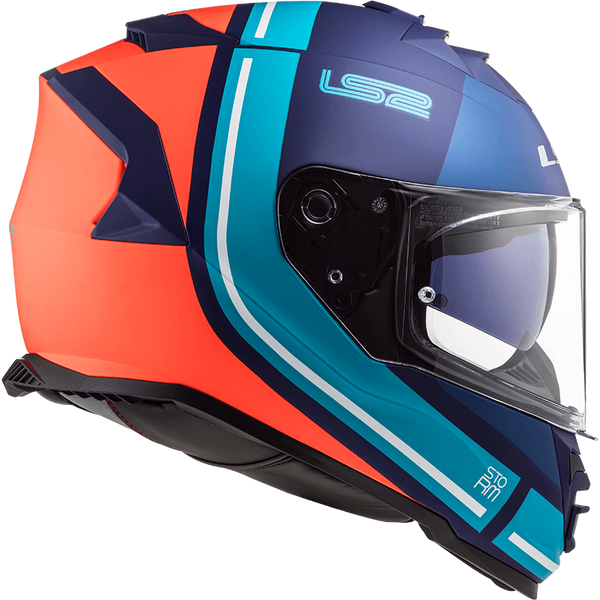 Шлем LS2 FF800 Storm Slant Matt Blue Fluo Orange XL 108002552XL фото