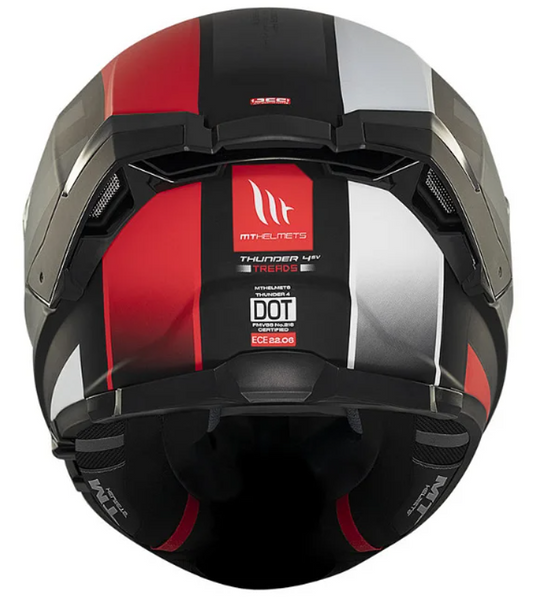 Мотошолом MT THUNDER 4 SV TREADS B5 Matt Red XS 000006976_1 фото