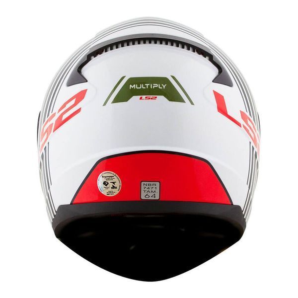 Шолом LS2 FF353 Rapid Multiply White Green Red XL 103533164XL фото