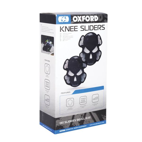 Слайдери Oxford Skull Knee Sliders Black OX683 фото