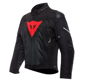 Мотокуртка Dainese SUPER SPRINT D-DRY JACKET BLACK BLACK RED-LAVA 52 2016500023H4352 фото
