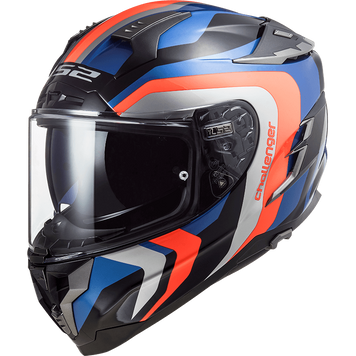 Шолом LS2 FF327 Challenger Galactic Blue Fluo Orange S 103274052S фото