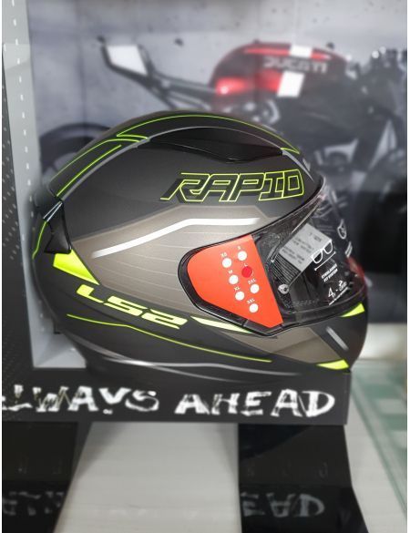 Шолом LS2 FF353 Rapid 2 Rokku Matt Black Hi-Vis Yellow M 163532454M фото