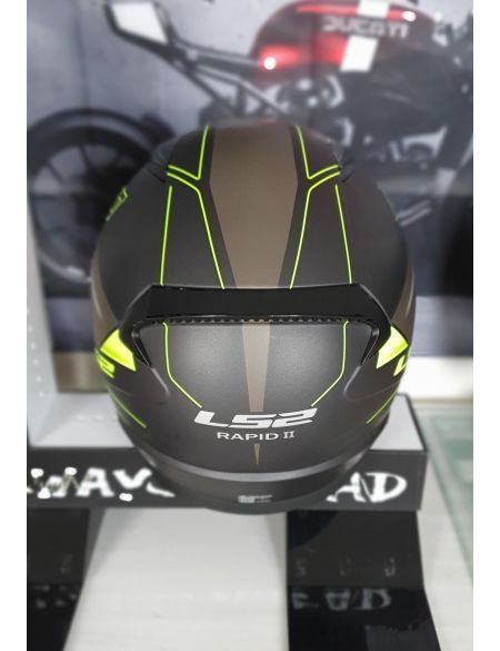 Шолом LS2 FF353 Rapid 2 Rokku Matt Black Hi-Vis Yellow M 163532454M фото