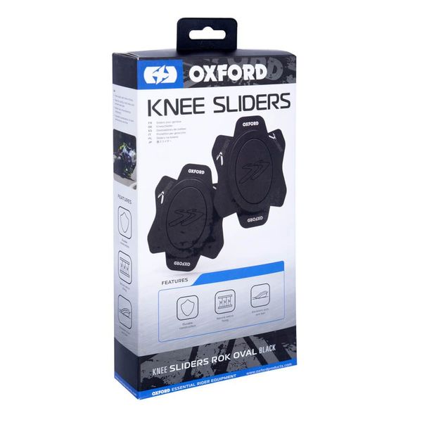 Слайдери Oxford Rok Oval Knee Sliders Black OX687 фото