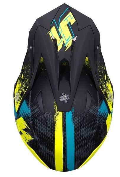 Мотошолом Just1 J39 Storm Blue Fluo Yellow Black Matt (L) 606004029100905 фото