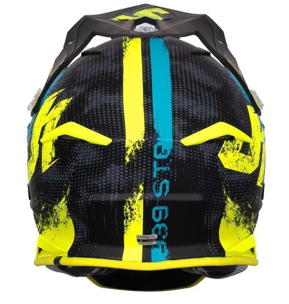 Мотошолом Just1 J39 Storm Blue Fluo Yellow Black Matt (L) 606004029100905 фото