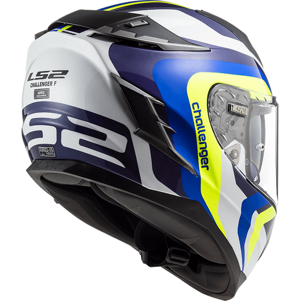 Шолом LS2 FF327 Challenger Galactic White Yellow Blue XXL 103274054XXL фото