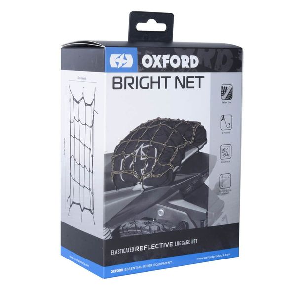 Багажна Cітка Oxford Bright Net - Black/Reflective OX658 фото