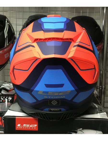 Шолом LS2 FF800 Storm Faster Matt Fluo Orange Blue XL 108002252XL фото