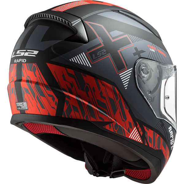 Шлем LS2 FF353 Rapid Xtreet Matt Black Red XL 103536131XL фото