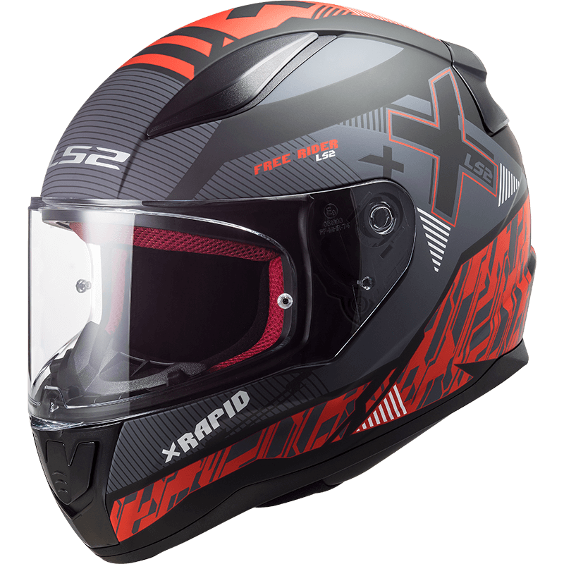 Купити Шолом LS2 FF353 Rapid Xtreet Matt Black Red XL в Україні | LS2