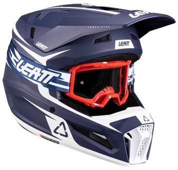 Шлем LEATT Moto 3.5 JR Helmet + Goggle [Blue], YM 1026001050 фото