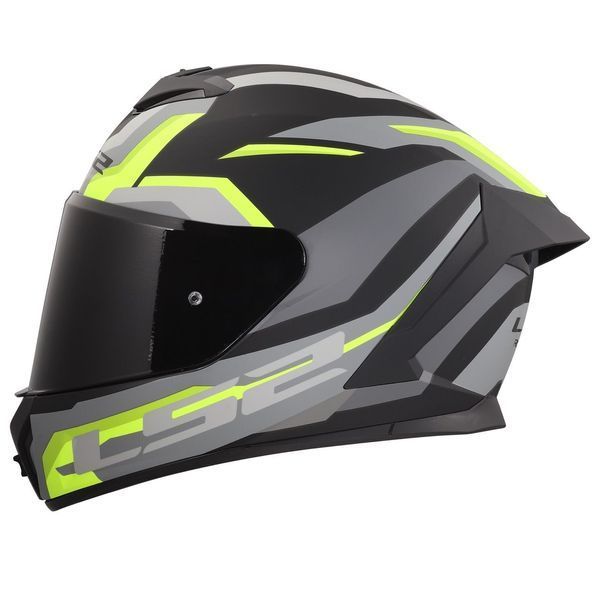 Мотошолом LS2 FF820 Rapid 3 Hyper Black Hi-Vis Yellow L 168200853L фото