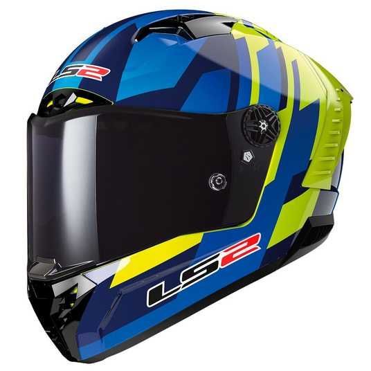 Купити Мотошолом LS2 FF805 Thunder Carbon Gas Blue Hi-Vis Yellow