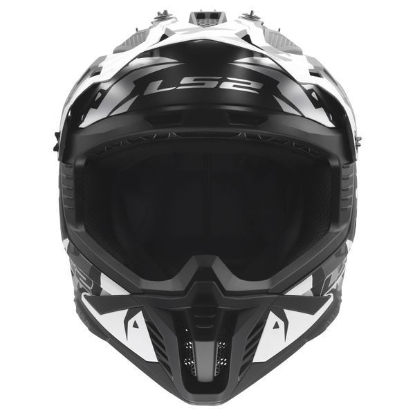 Мотошлем LS2 MX708 FAST II GROTESK MATT BLACK GREY-06 S 467082307S фото
