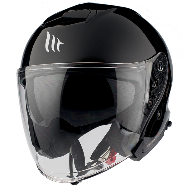 Мотошлем MT THUNDER 3 Jet Solid Gloss Black XS 000001506_5 фото