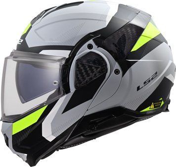 Мотошолом LS2 FF910 Advant 2 Triple Light Grey Hi-Viz Yellow (S) 569102167S фото