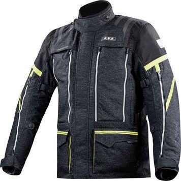 Куртка LS2 Nevada Man Jacket Black Hi-Vis Yellow (L) 64010F0154L фото