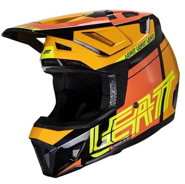 Шлем LEATT Helmet Moto 7.5 + Goggle [Citrus], M 1024060282 фото