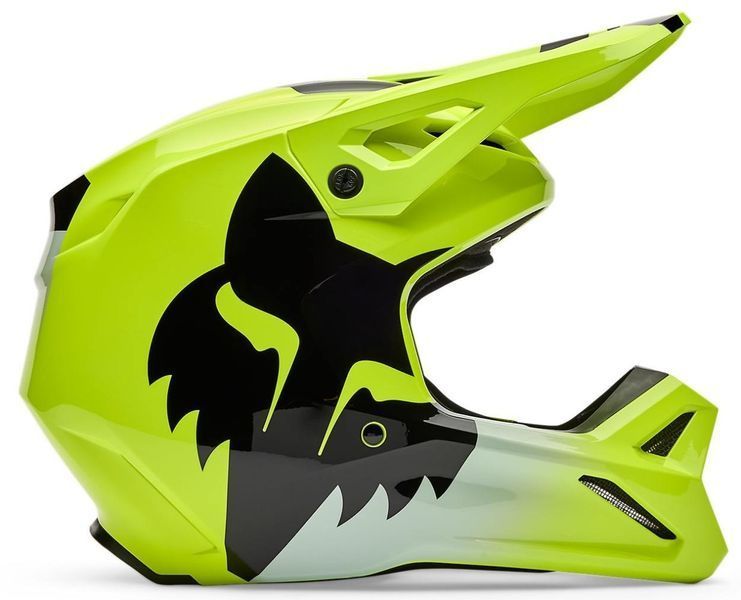 Шолом FOX V1 Helmet - SHIELD [Flo Yellow], XXL 36385-130-2X фото