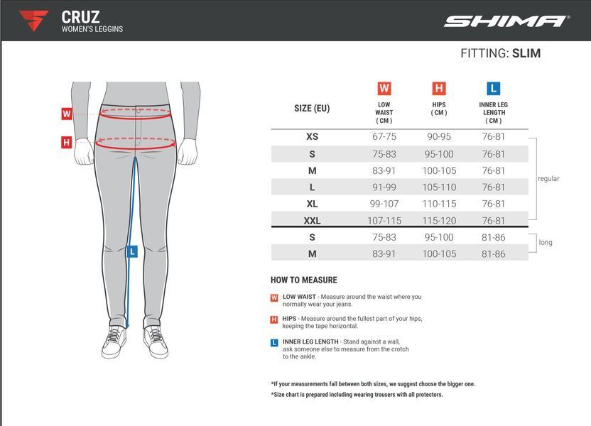 Мотоштаны Shima Cruz 2.0 Leggins Black W24-L32 000004024_1 фото
