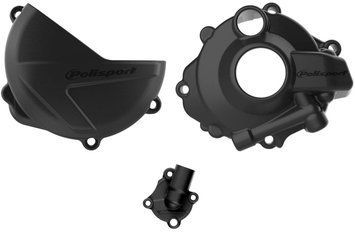 Комплект Polisport Clutch & Ignition Cover - Honda [Black] 90957 фото