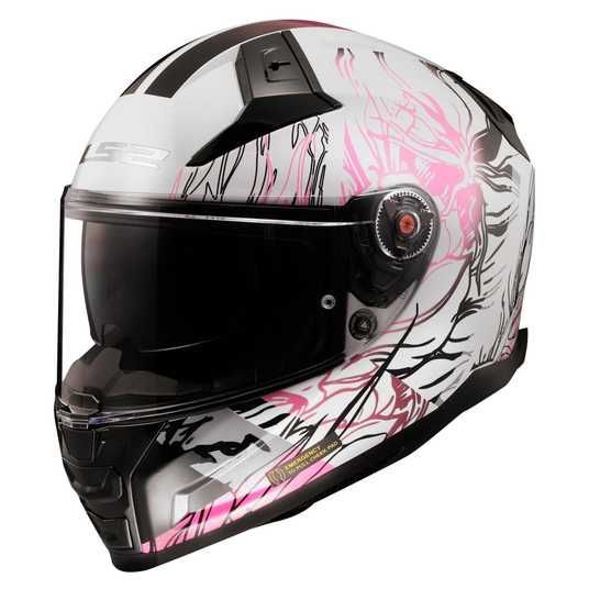 Купити Шолом LS2 FF811 Vector 2 Dakflo Gloss White Pink XS в