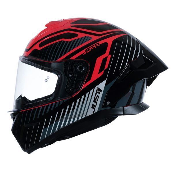 Мотошлем Just1 J-STR Tactical Silver Red Gloss (S) 603039017100303 фото