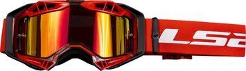 Очки LS2 Aura Pro Goggle Black Red With Iridium Visor 7201002032 фото