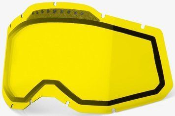 Лінза 100% RC2/AC2/ST2 (Gen.2) Dual Vented Lens [Yellow], Dual Yellow Lens 59082-00003 фото