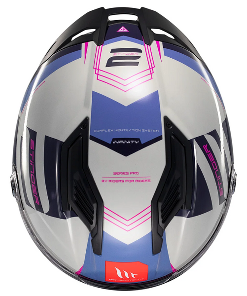 Мотошлем MT STINGER 2 Tron C8 Gloss Pink L 13343802816 фото