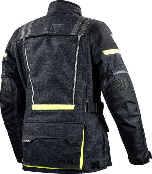 Куртка женская LS2 Nevada Lady Jacket Black Hi-Vis Yellow (S) 64010F0054S фото