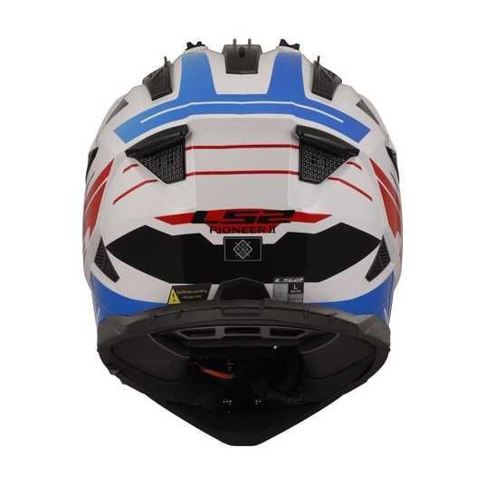 パイオニア Pioneer Rhythm Can リズム缶 Купити Мотошолом LS2 MX702 Pioneer 2 Namib White Blue Red (XL) в