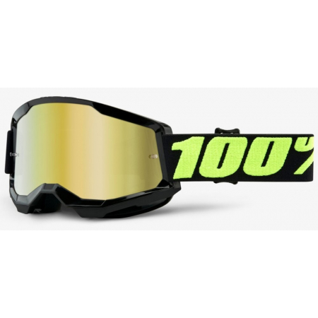 Мото очки 100% STRATA 2 Goggle Upsol - Mirror Gold Lens