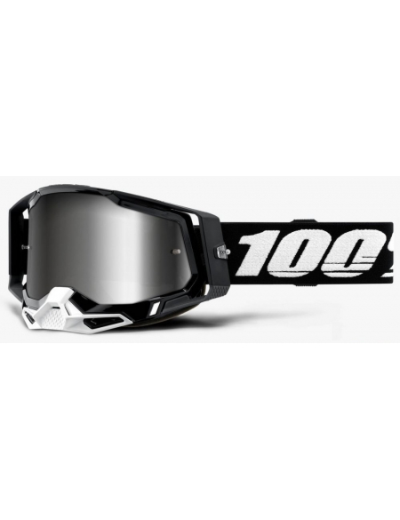 Мото очки 100% RACECRAFT 2 Goggle Black - Mirror Silver Lens